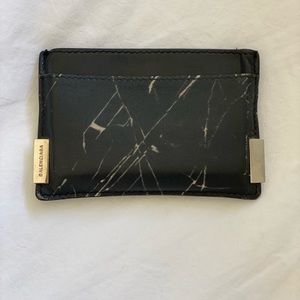 Balenciaga Cardholder Wallet Marble Effect